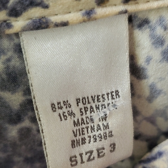 Chico's Blue Utility Jacket with Versatile Designgold Mettalic Accents - Picture 4 of 15